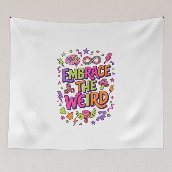 Item preview, Embrace The Weird Neurodivergent Pride Tee designed and sold by Quillway.