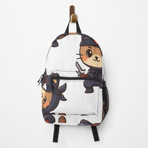 Item preview, Cute kawai Ninja Cat Warrior cartoon designed and sold by HoopeStylee.