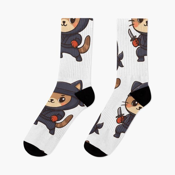 Item preview, Cute kawai Ninja Cat Warrior cartoon  designed and sold by HoopeStylee.
