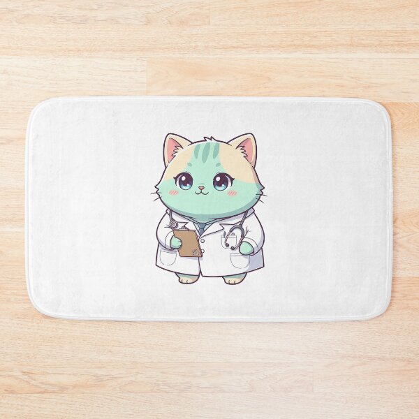 Item preview, Cute Doctor Cat Illustration designed and sold by HoopeStylee.