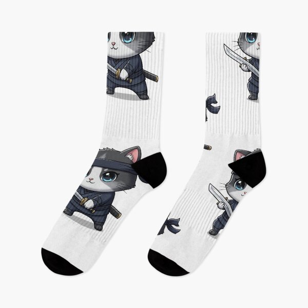 Item preview, Cute Ninja Cat Warrior Cartoon designed and sold by HoopeStylee.