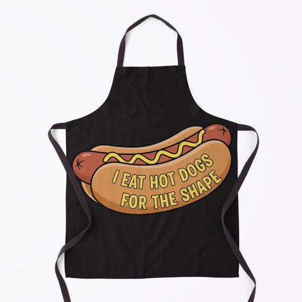Artikelvorschau, „Ich esse Hotdogs wegen der Figur“ – Lustiger Essenshumor | Grill-BBQ-Statement-Grafik entworfen und verkauft von axiksa10.