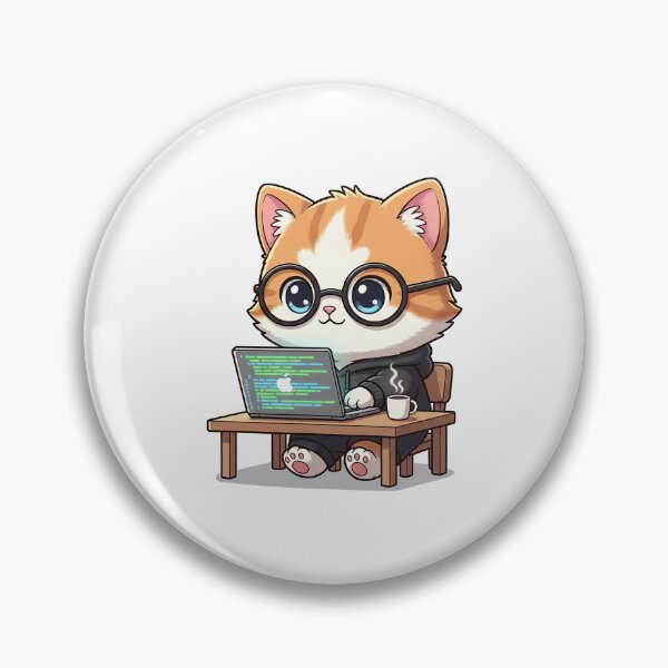 Item preview, Cute Developer Cat designed and sold by HoopeStylee.