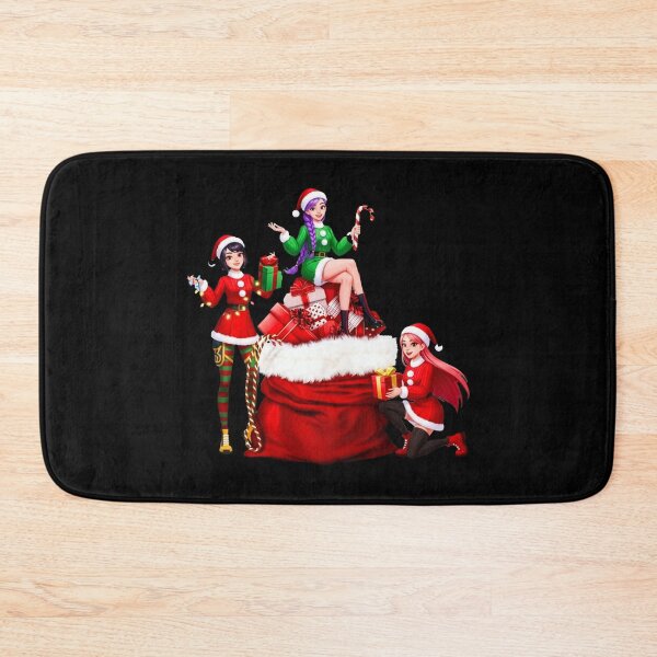 Item preview, K-pop Warriors (HUNTR/X) Sitting in Santa's Sack of Gifts designed and sold by Polarisofficial.