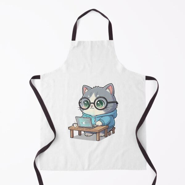 Item preview, Cute Developer Cat Cartoon designed and sold by HoopeStylee.