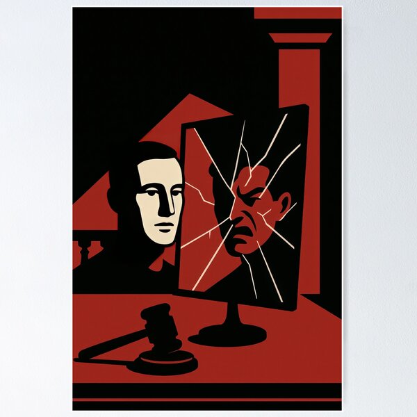 Item preview, Shattered Mirror Courtroom Drama Art designed and sold by Cine8.