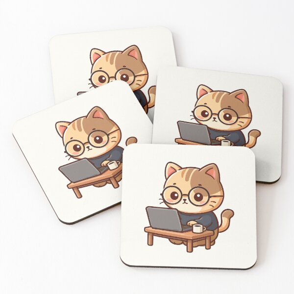 Item preview, Cute Developer Cat designed and sold by HoopeStylee.