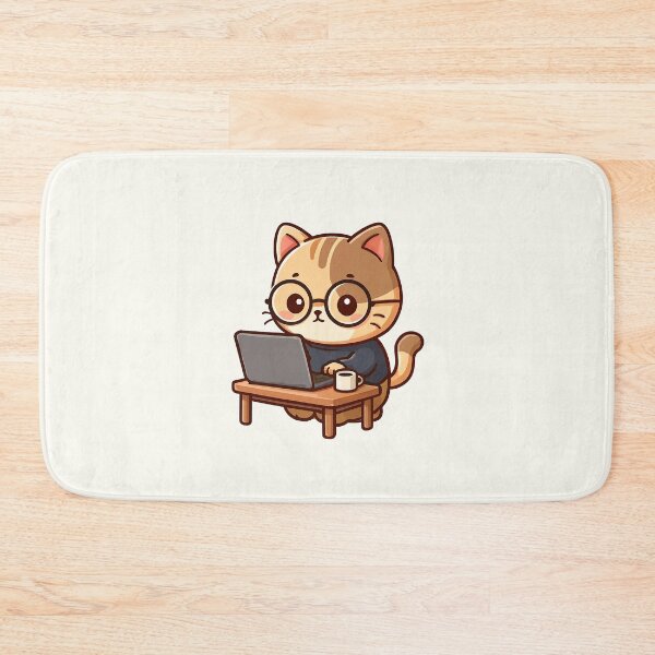 Item preview, Cute Developer Cat designed and sold by HoopeStylee.