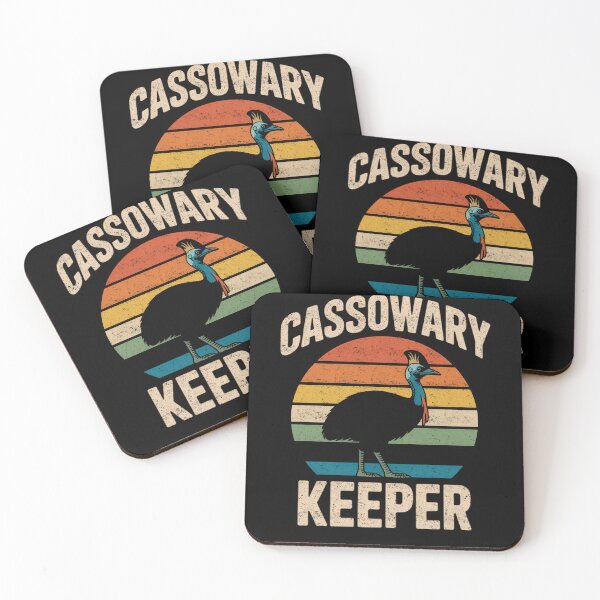 Item preview, Cassowary Keeper Retro Vintage Wildlife Design designed and sold by FreshVibe Prints.