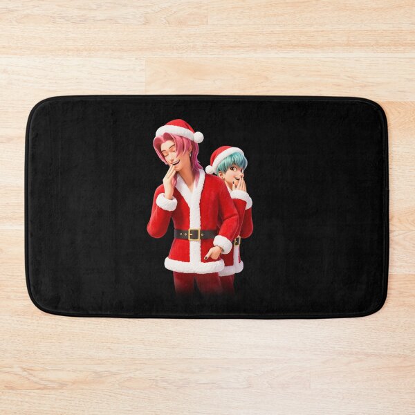 Item preview, K-pop duo in Santa Claus outfits and pastel colors designed and sold by Polarisofficial.