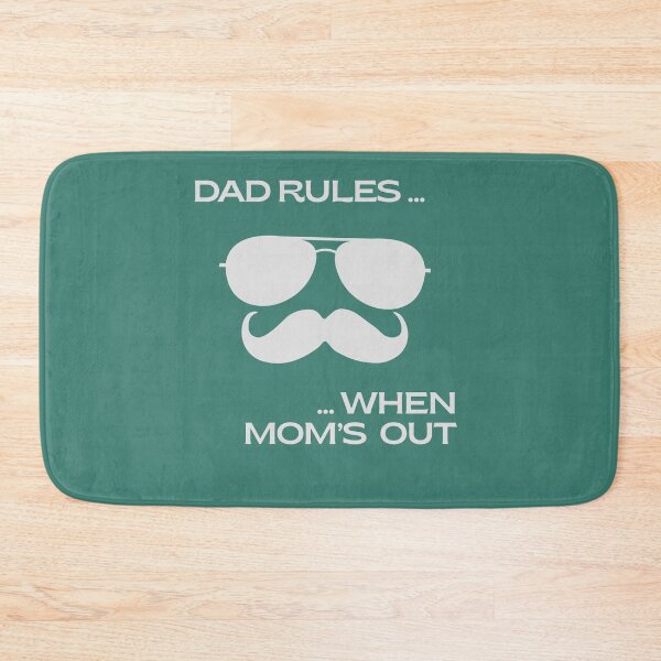 Item preview, White on Teal Green Fresh minimalist retro style for every dad. designed and sold by Panoramax.