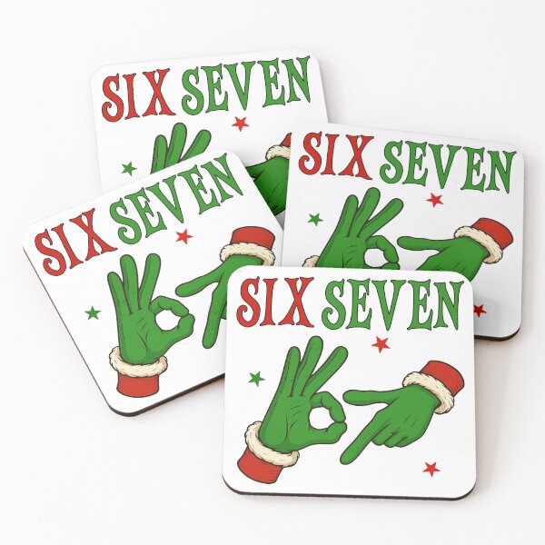 Item preview, Funny 6 7 Green Hands Christmas Graphic designed and sold by CreatedMuse.