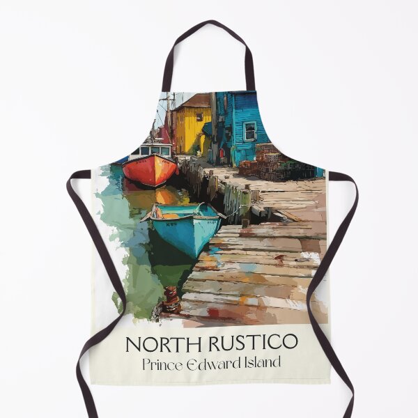 Item preview, North Rustico Prince Edward Island | Colourful Harbour Poster designed and sold by TuncGK.