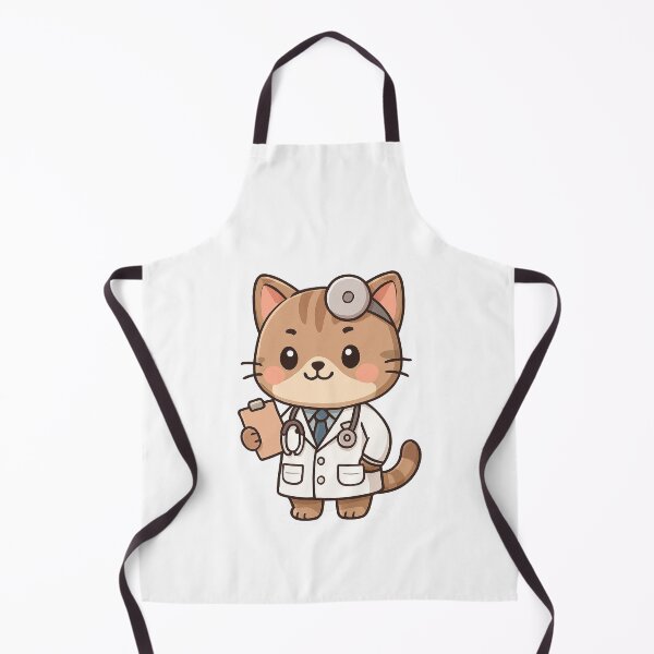 Item preview, kawai Cute Doctor Cat Illustration designed and sold by HoopeStylee.