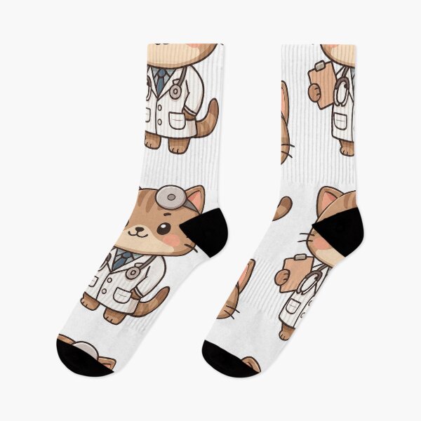 Item preview, kawai Cute Doctor Cat Illustration designed and sold by HoopeStylee.