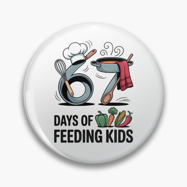 Item preview, Retro 67 Days of Feeding Kids Lunch Lady Cafeteria Worker designed and sold by FreshVibe Prints.