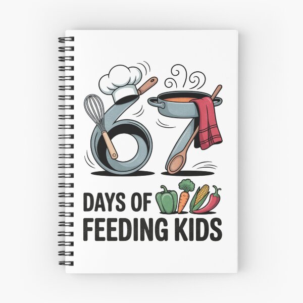 Item preview, Retro 67 Days of Feeding Kids Lunch Lady Cafeteria Worker designed and sold by FreshVibe Prints.