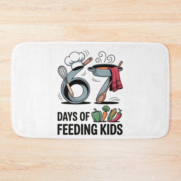 Item preview, Retro 67 Days of Feeding Kids Lunch Lady Cafeteria Worker designed and sold by FreshVibe Prints.