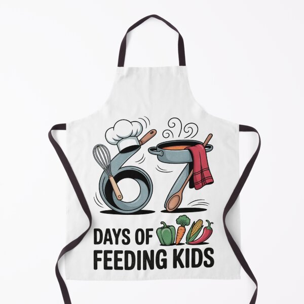 Item preview, Retro 67 Days of Feeding Kids Lunch Lady Cafeteria Worker designed and sold by FreshVibe Prints.
