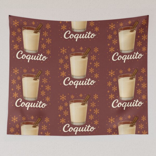 Item preview, Christmas Puerto Rican Coquito Drink Logo designed and sold by Por.Ahi.PR.
