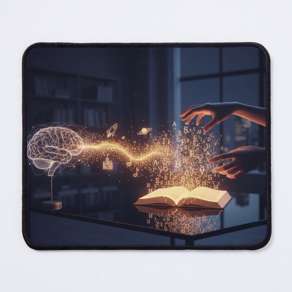Item preview, Knowledge awakens imagination, connecting ideas with the creative mind,Wizard,Magician, designed and sold by IkaStudio.