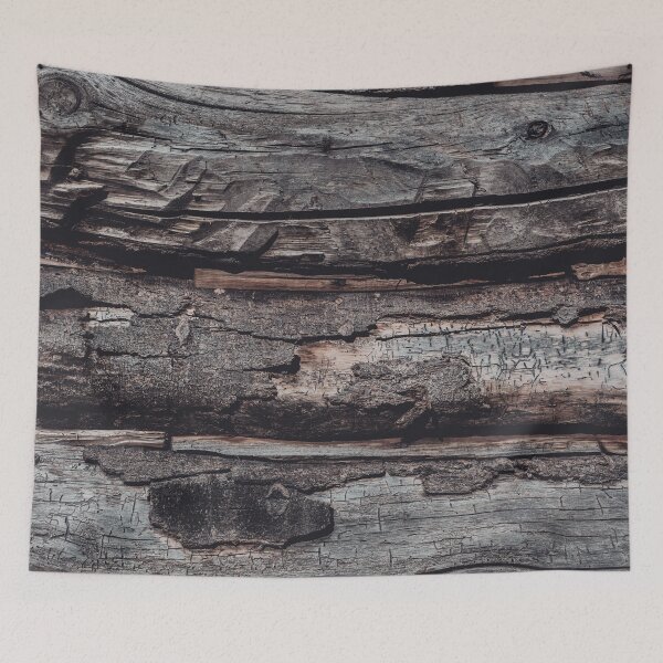 Item preview, Hand-Hewn Rustic Log Cabin Wall Close-Up designed and sold by Amy Mitchell.