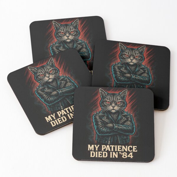 Item preview, “80s Metal Cat Attitude – My Patience Died in ’84” designed and sold by catastrocat.