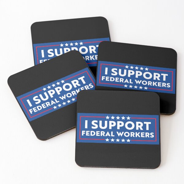 Item preview, I Support Federal Workers - Anti Trump designed and sold by PixVib.