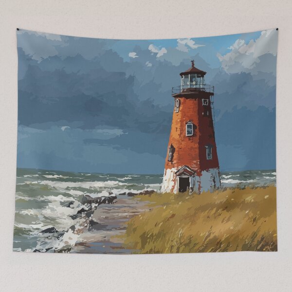 Item preview, Point Prim Prince Edward Island | Coastal Headland Landscape Poster designed and sold by TuncGK.