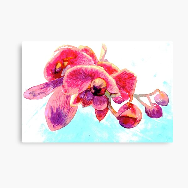 Woody Orchids Canvas Print