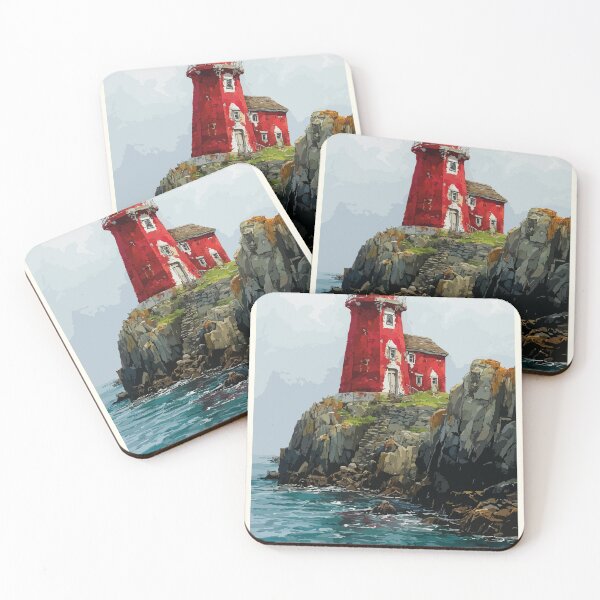 Item preview, Seacow Head Prince Edward Island | Red Cliffs & Lighthouse Poster designed and sold by TuncGK.