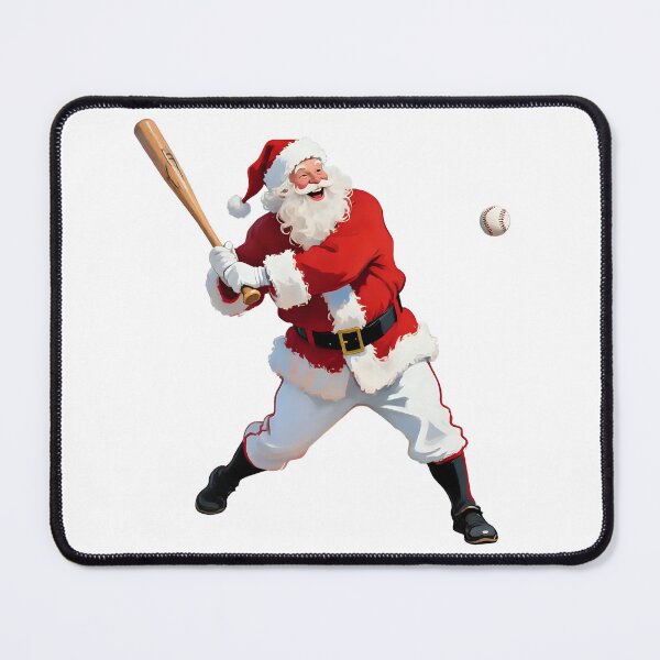 Item preview, Santa playing baseball  designed and sold by Nomad-Maynard.