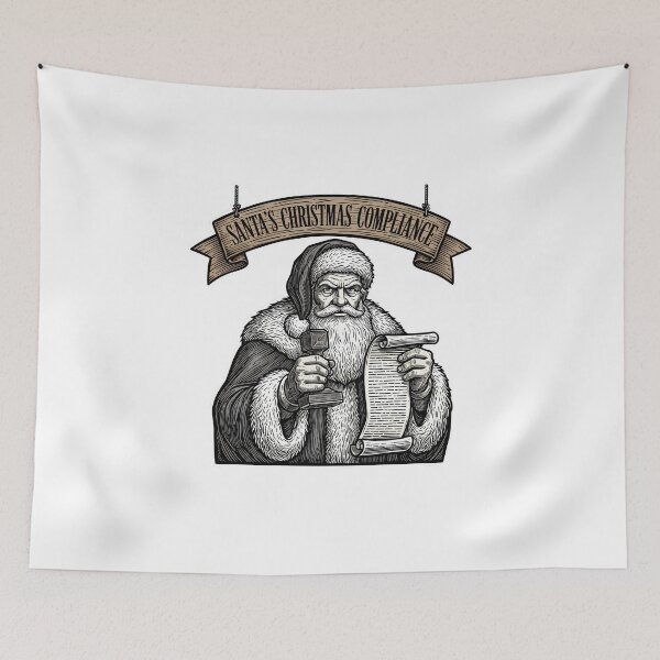 Item preview, The 10 Commandments of Christmas: Enforced by Santa's Compliance Officer designed and sold by HelixPedia.