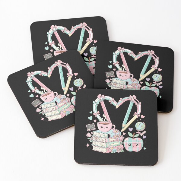 Item preview, Cute Teacher Aesthetic – Bows, Books & Classroom Icons designed and sold by schoolarts.