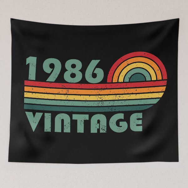 Item preview, Born in 1986 vintage 40th birthday designed and sold by Alexaltay.