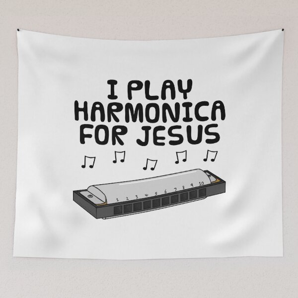 Item preview, I Play Harmonica For Jesus, Christian Blues Musician designed and sold by doodlerob.