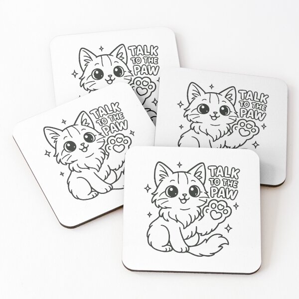 Item preview, Talk to the Paw Sketch Cat – Hand-Drawn Paw Attitude designed and sold by WhiskerlyGfx.