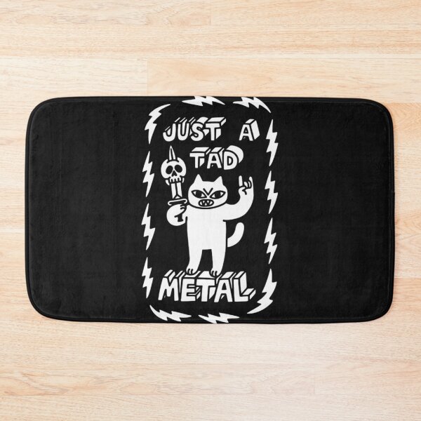 Item preview, Just a Tad Metal Cat | Rocker and Funny Cat designed and sold by ArtPandax.