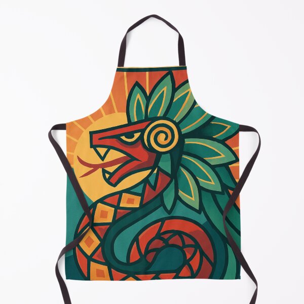 Item preview, Quetzalcoatl Art Deco - Stylized Feathered Serpent designed and sold by JonelleTshirts.
