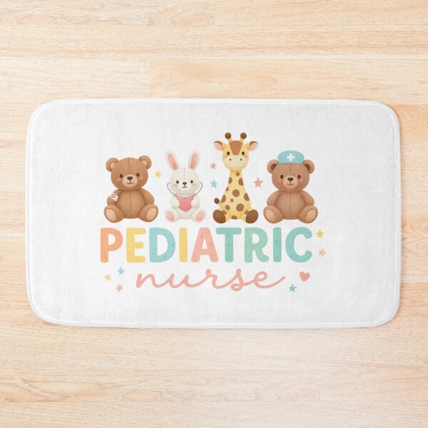 Artikelvorschau, Niedliches Pediatric Nurse Design – Pastell Tiere & Süße Pflege Illustration für Kinderpflege entworfen und verkauft von PrintedWithSoul.