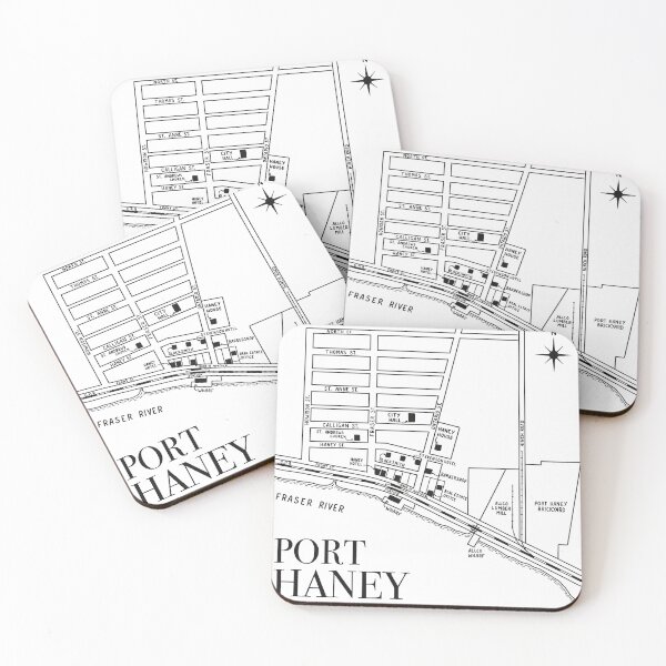 Item preview, Minimalist Port Haney Maple Ridge Historical Map designed and sold by MapleRidgeMus.