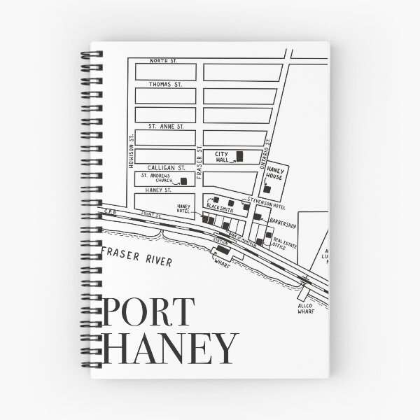 Item preview, Minimalist Port Haney Maple Ridge Historical Map designed and sold by MapleRidgeMus.