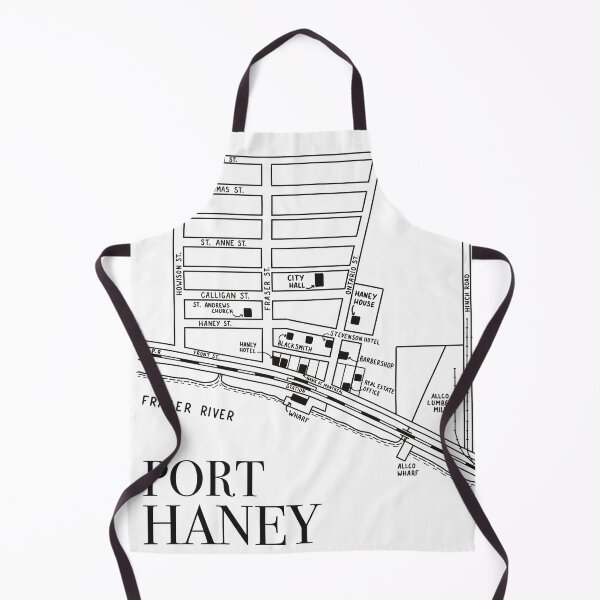 Item preview, Minimalist Port Haney Maple Ridge Historical Map designed and sold by MapleRidgeMus.
