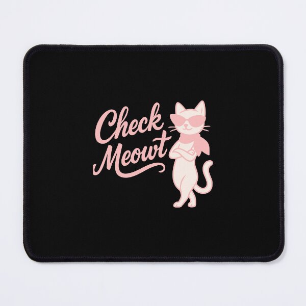Item preview, Check Meowt Grid Sunglasses Cat – Neon Retro Kitty designed and sold by WhiskerlyGfx.