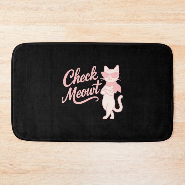 Item preview, Check Meowt Grid Sunglasses Cat – Neon Retro Kitty designed and sold by WhiskerlyGfx.