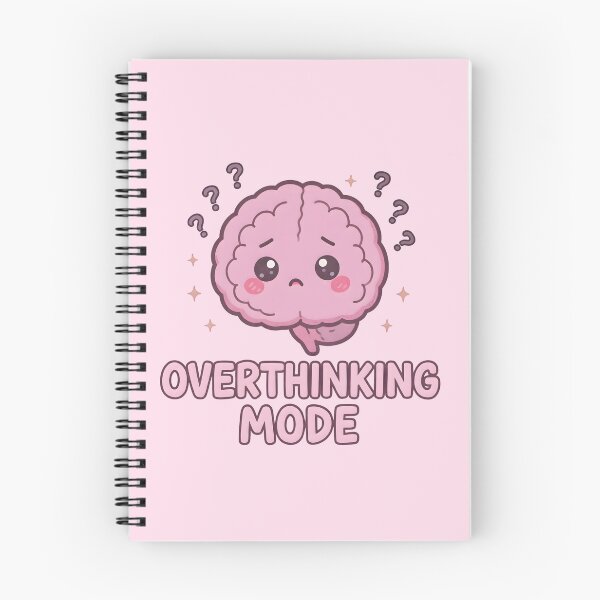 Item preview, Overthinking Mode – Cute Kawaii Brain Anxiety Humor Design designed and sold by PureBrain.