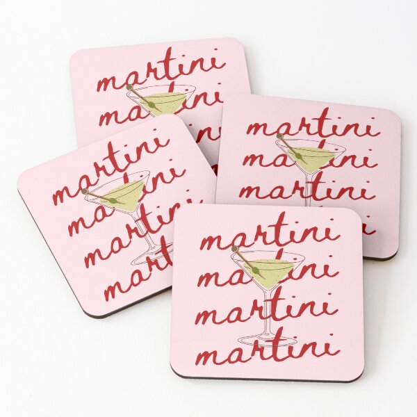 Item preview, Repeated Martini Text Illustration designed and sold by pointense.