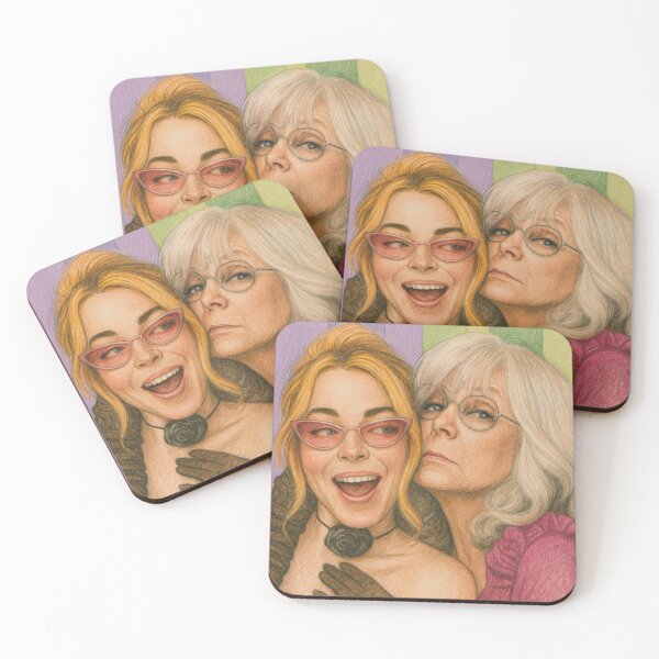 Item preview, Freakier Friday poster design with Lindsay Lohan and Jamie Lee Curtis designed and sold by PopCultureAndStuff.