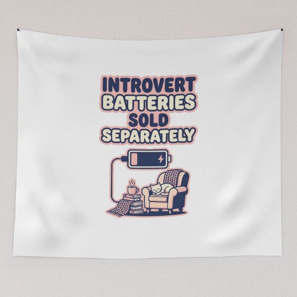 Item preview, Introvert Batteries Sold Separately Humor designed and sold by Quillway.