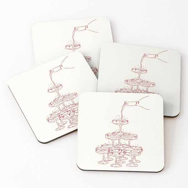 Item preview, Champagne Tower Party Illustration designed and sold by pointense.